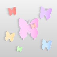 Paper Butterflies Illustration