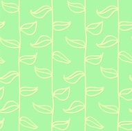 Leaves seamless pattern in vintage style