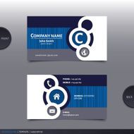 Abstract creative business card Vector N30