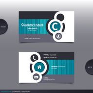 Abstract creative business card Vector N31