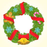 vector christmas wreath
