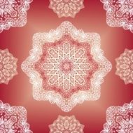 Seamless oriental christmas pattern (vector)