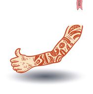 hipster style hand drawn illustration N13