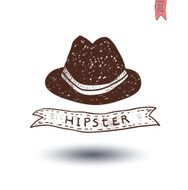 hipster style hand drawn illustration N16