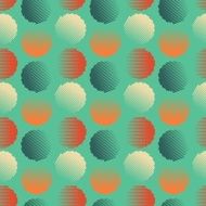 Vector fabric circles abstract seamless pattern