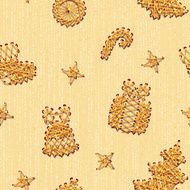 Vector seamless Christmass pattern with same symbols