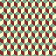 Abstract isometric colorful cube pattern background