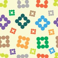 Color round elements seamless texture