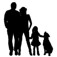 Vector silhouette of family N498