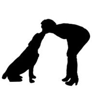 Vector silhouette of the woman N17