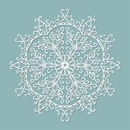 Paper lace doily decorative snowflake round crochet ornament