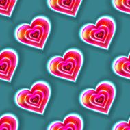 Seamless background consisting of pink hearts