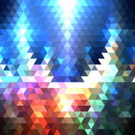 Colorful geometric background abstract triangle pattern vector N7