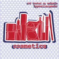 set of cosmetics sticker N4