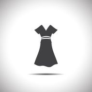woman dress vector icon