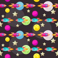 Bright colored vector space pattern background