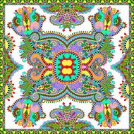 Traditional ornamental floral paisley bandanna Square ornament N9