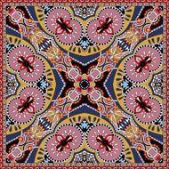 silk neck scarf or kerchief square pattern design N23