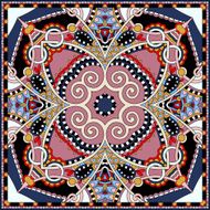 silk neck scarf or kerchief square pattern design N24