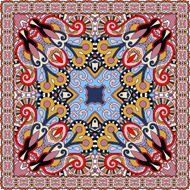 Traditional ornamental floral paisley bandanna Square ornament N11