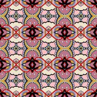 seamless geometry vintage pattern ethnic style N4