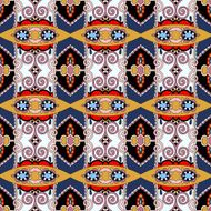 seamless geometry vintage pattern ethnic style N5