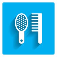 Hairbrush and comb