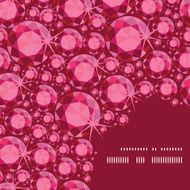 Vector ruby frame corner pattern background