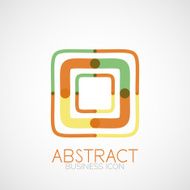 Symmetric abstract geometric shape N48