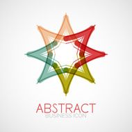 Symmetric abstract geometric shape N49
