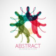 Symmetric abstract geometric shape N51
