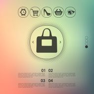fashion infographic with unfocused background N43