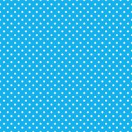 Polka dots on baby blue background