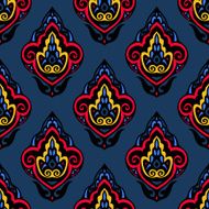 Abstract damask floral seamless vector pattern N2