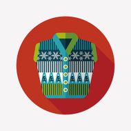Sweater flat icon with long shadow eps10 N7
