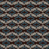 Abstract ethnic seamless pattern with waves