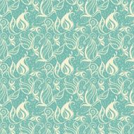 Flower lacy seamless background