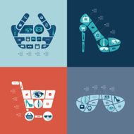 fashion flat infographic N4
