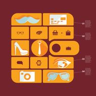 fashion flat infographic N7