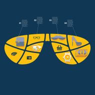 fashion flat infographic N10
