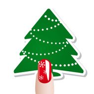 Christmas nail card