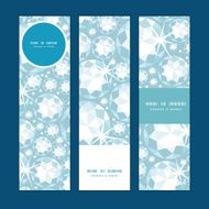 Vector shiny diamonds vertical banners set pattern background