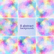 geometric hipster retro background set