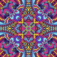 Abstract seamless ethnic colorful vector background