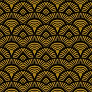 Vintage hand drawn art deco pattern N8