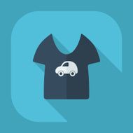 Flat modern design with shadow children&#039;s T-shirt