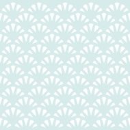 Abstract pattern White seashells Seamless vector