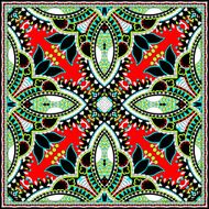 silk neck scarf or kerchief square pattern design N27