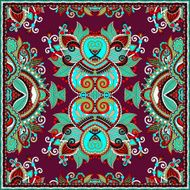 silk neck scarf or kerchief square pattern design N31