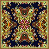 silk neck scarf or kerchief square pattern design N32